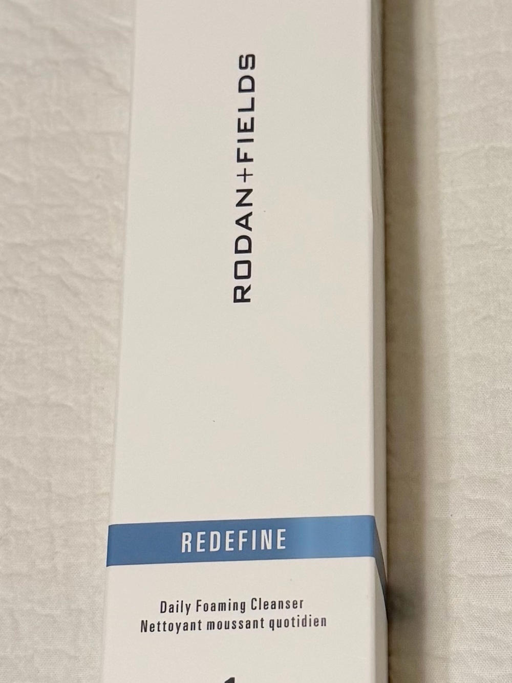 Rodan + Fields White Box with Blue Accent Redefine Cleanser